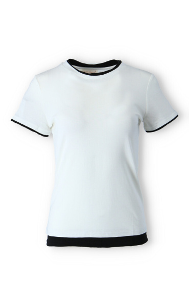 Elegantní halenka kr. rukáv R62318