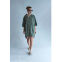 Tunika lněná s kapucí 16062 Itálie