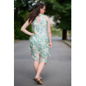 Krátké hedvábné šaty květ 23112B Italy