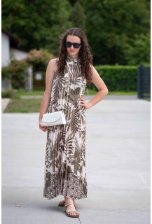 Dlouhé šaty plisé vzor 30031 Itálie