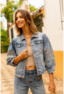 Boho bunda džínová Onado DC480