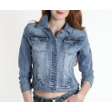Bunda džínová 3D-6799-1 Itálie
