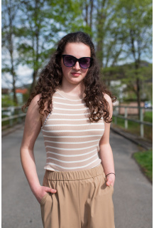 Crop top tílko úpletové WB76267 Bluotre