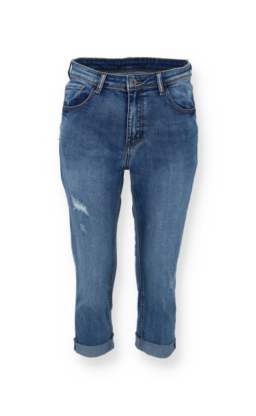 Džínové capri kalhoty 3D-8016