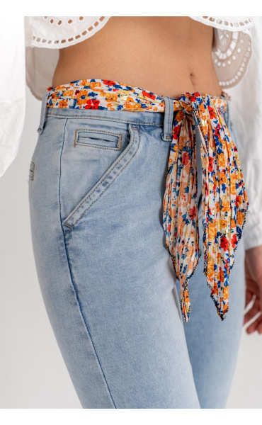 Elegantní chino kalhoty s šátkem Onado H2819