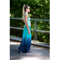 Sukně dlouhá hedvábí duha 3035D