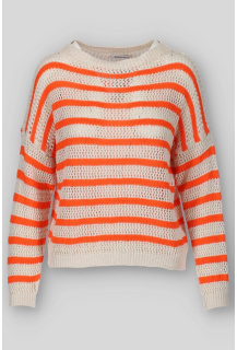 Módní přízový svetr PRUH 13008