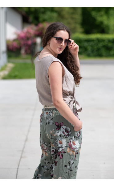 Halenka/top s vázáním bez rukávu 50375