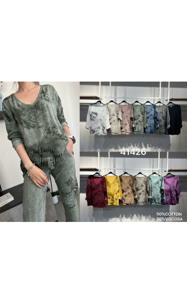 Triko s dlouhým rukávem 41426-8 Itálie