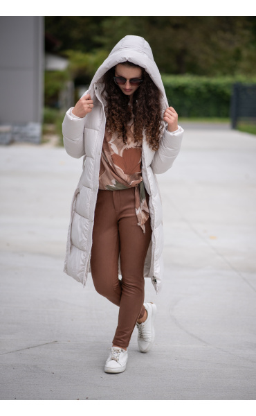 Zimní bunda dlouhá MY0487 Itálie