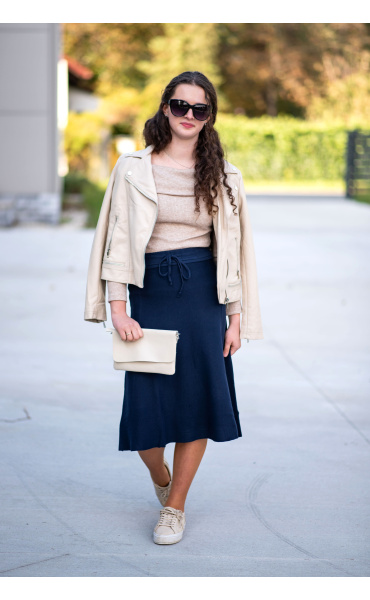 Sukně midi úplet 81030 Itálie