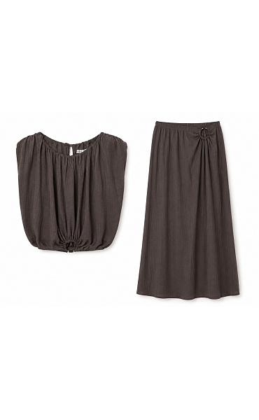 Komplet sukně+crop top VOGUE M2309/3307