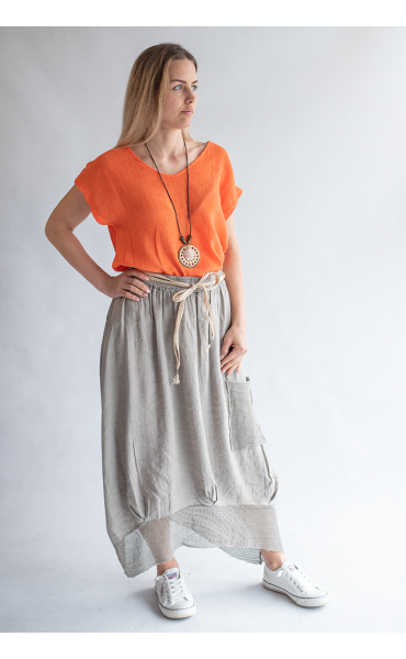 Halenka krátký rukáv s přívěskem 6126 Itálie