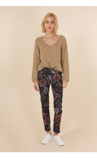 Kalhoty jeans color Onado H686-GR šedá