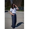 Stylové džínové kalhoty do gumy YV5340