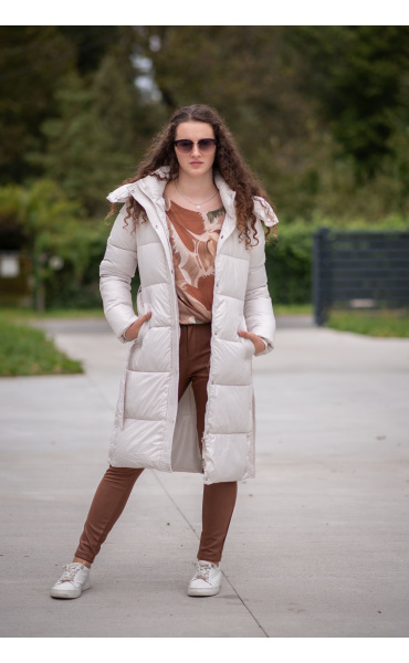 Zimní bunda dlouhá MY0487 Itálie