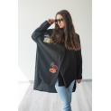 Košile oversize s aplikací (SMILE) 39806