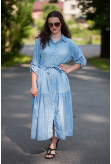 Džínové košilové šaty 24414 Itálie