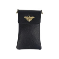 Kabelka malá crossbody-mobil ,kůže 999 Itálie