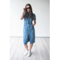 Džínové šaty kr. rukáv Ormi 9876