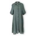 Košilové lněné šaty 21651