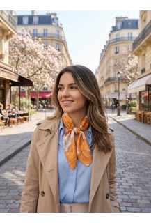 Dámský elegantní šátek s potiskem E-09576