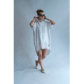 Tunika lněná s kapucí 16062 Itálie