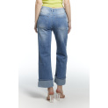 Kalhoty džínové 3D-1364-1 Itálie 