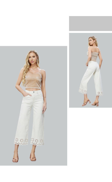 Široké džínové kalhoty 7/8 Ormi 2239