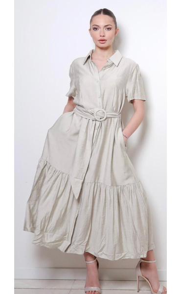 Košilové šaty s volánem MC 23285