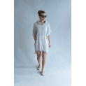 Tunika lněná s kapucí 16062 Itálie