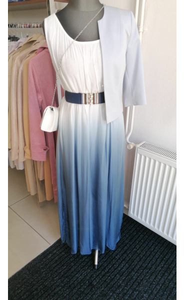 Šaty hedvábí ombré 6522D Itálie