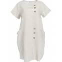 Šaty lněné s knoflíky 51220 Itálie
