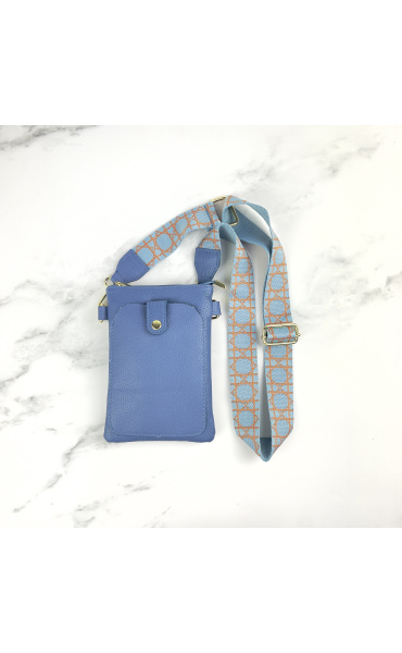 Kabelka malá crossbody-mobil ,kůže 949 Itálie