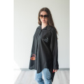 Košile oversize s aplikací (SMILE) 39806