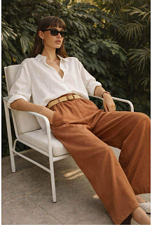 Elegantní kalhoty s páskem WAY 20299