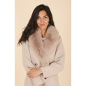 Kabát s kožešinovým límcem Laura Jo Paris 21036