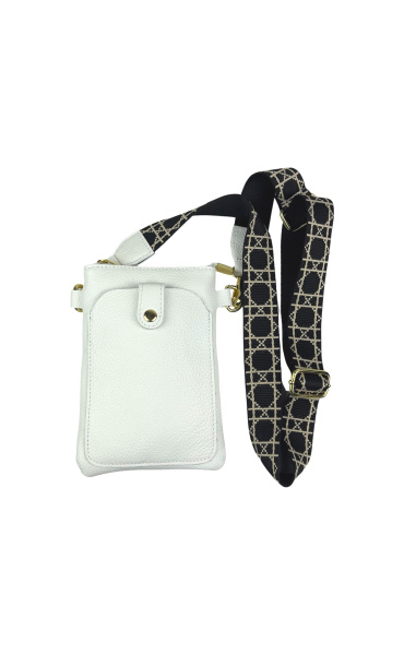 Kabelka malá crossbody-mobil ,kůže 949 Itálie
