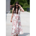 Dlouhé šaty na ramínka KVĚT 20952