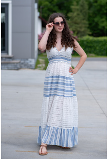 Dlouhé šaty na ramínka A33017 Itálie