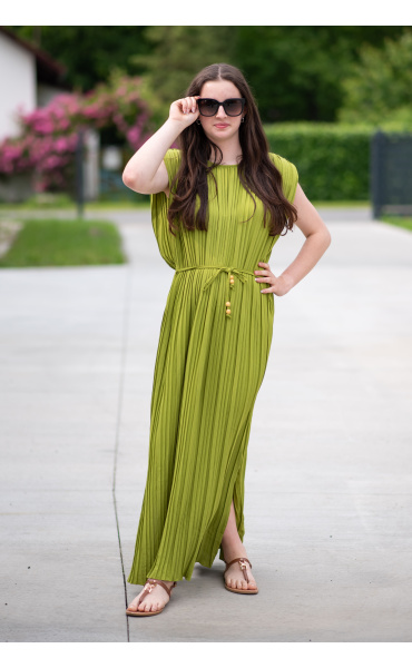 Dlouhé šaty plisé VOGUE MY57360
