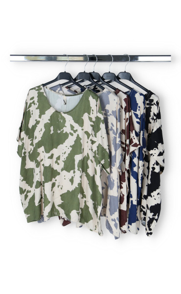 Halenka oversize zvířecí vzor 50118