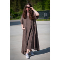 Dlouhé šaty s kapsami USee A116