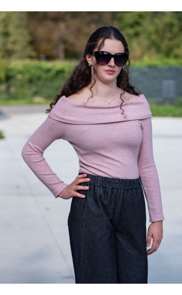 Halenka přes ramena lurex U10538 Italie