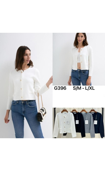 Elegantní svetřík propínací G396