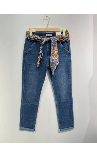 Elegantní chino kalhoty s šátkem Onado H2819