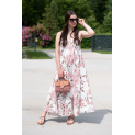 Dlouhé šaty na ramínka KVĚT 20952