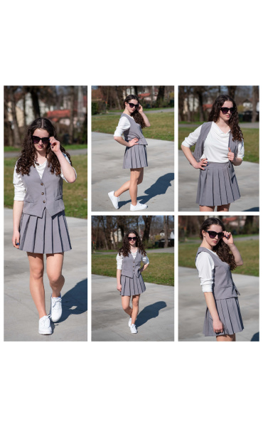 Dámská elegantní vesta U9978