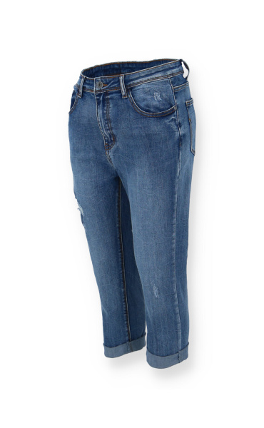 Džínové capri kalhoty 3D-8016